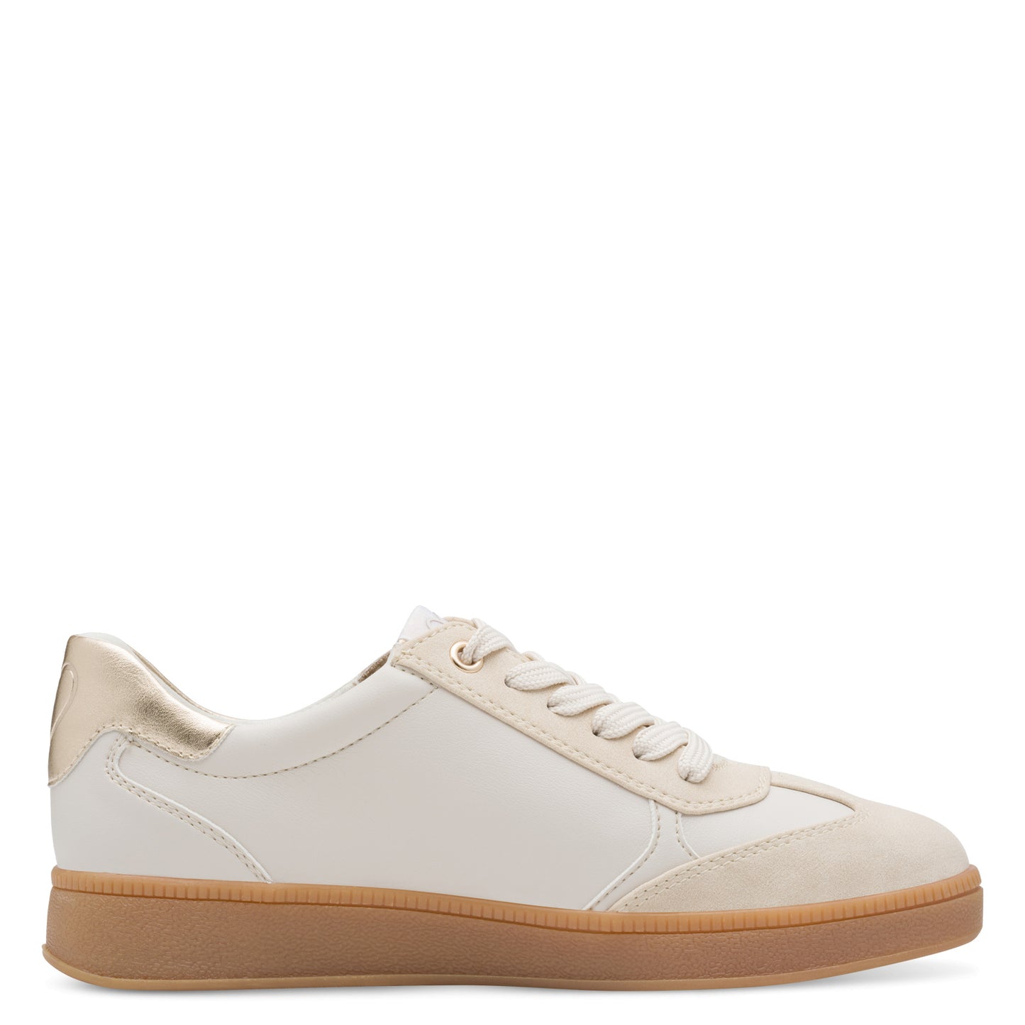 Marco Tozzi 2-23739-44 40M Cream & Gold Combi Trainers