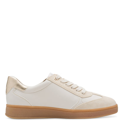 Marco Tozzi 2-23739-44 40M Cream & Gold Combi Trainers