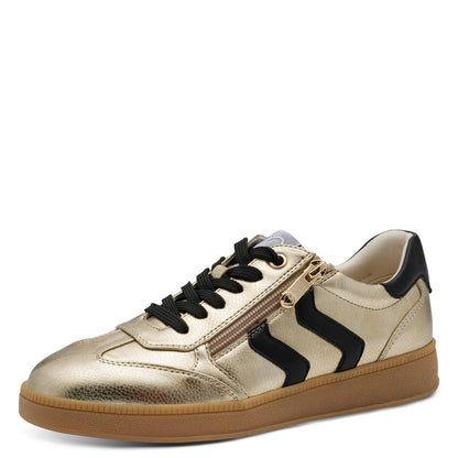 Marco Tozzi 2-23739-44 943 Gold & Black Combi Trainers