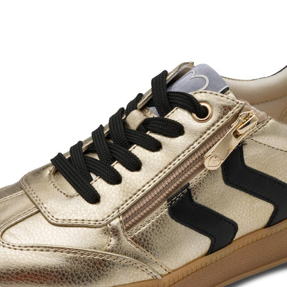Marco Tozzi 2-23739-44 943 Gold & Black Combi Trainers