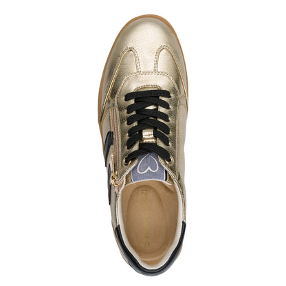 Marco Tozzi 2-23739-44 943 Gold & Black Combi Trainers