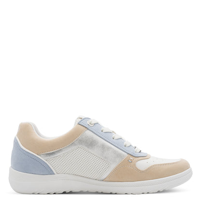 Marco Tozzi 2-23751-46 117 White & Light Blue Trainers