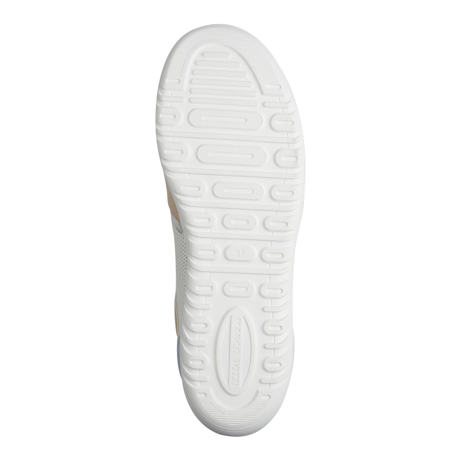 Marco Tozzi 2-23751-46 117 White & Light Blue Trainers