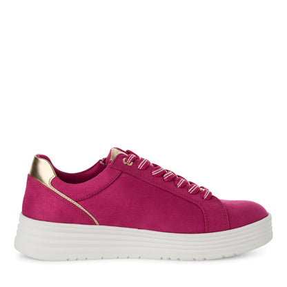Marco Tozzi 2-23752-43 514 Pink & Gold Combi Trainers with Zip