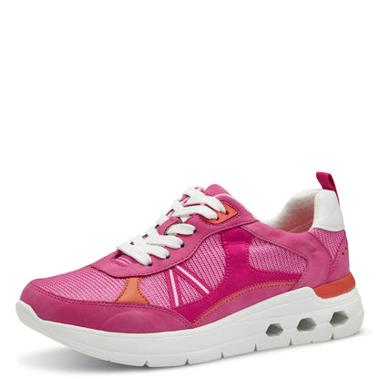 Marco Tozzi 2-23771-44 514 Pink & Orange Combi Sneakers