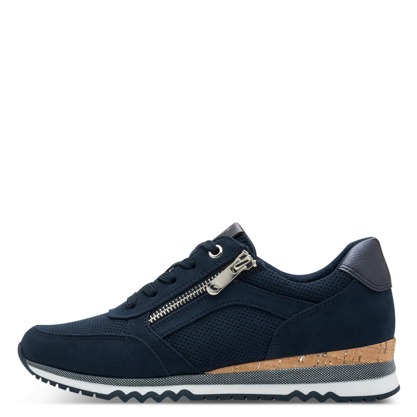 Marco Tozzi 2-23781-41 890 Navy Combi Zip Trainers