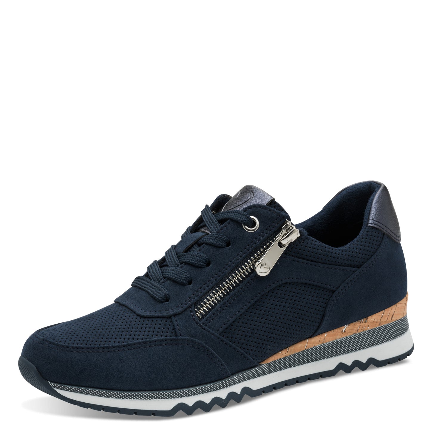 Marco Tozzi 2-23781-41 890 Navy Combi Zip Trainers