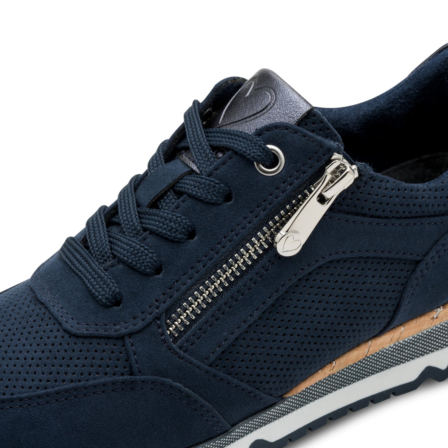 Marco Tozzi 2-23781-41 890 Navy Combi Zip Trainers