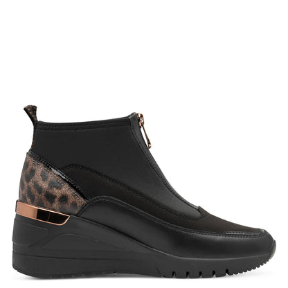 Marco Tozzi 2-24714-45 001 Black Combi Front Zip Boots