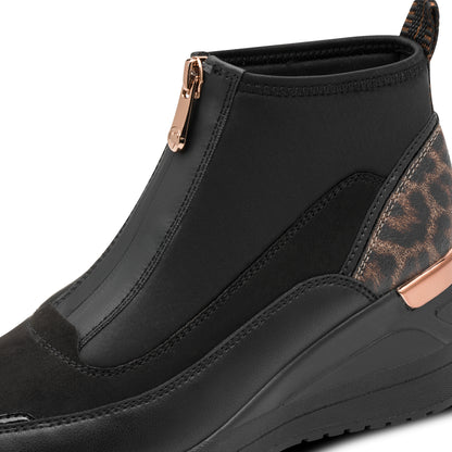 Marco Tozzi 2-24714-45 001 Black Combi Front Zip Boots