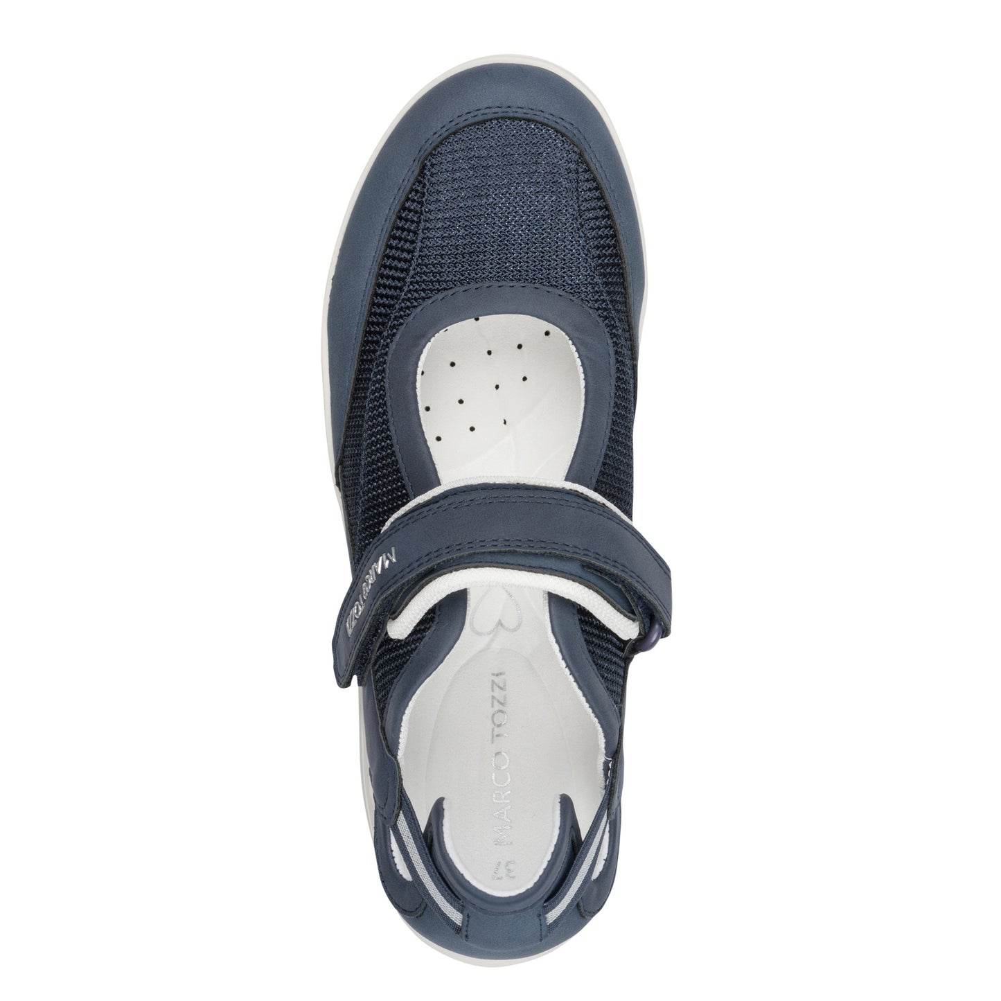 Marco Tozzi 2-24716-46 890 Navy Combi Velcro Shoes