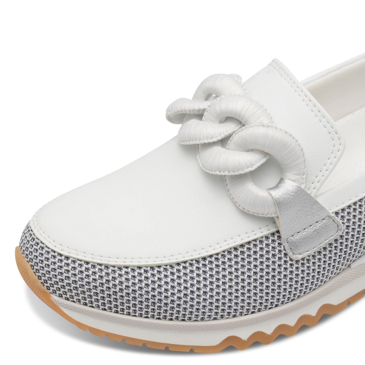 Marco Tozzi 2-24720-44 19H White Combi Slip On Moccasins