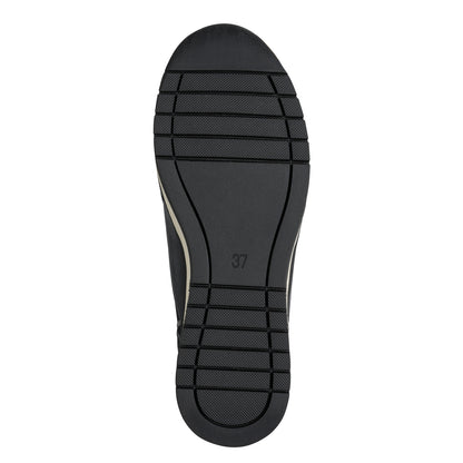 Marco Tozzi 2-24780-45 098 Black Combi Front Zip Sneakers