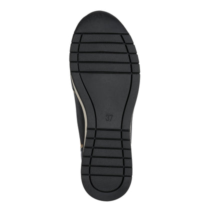 Marco Tozzi 2-24780-45 410 Cream & Black Combi Front Zip Sneakers