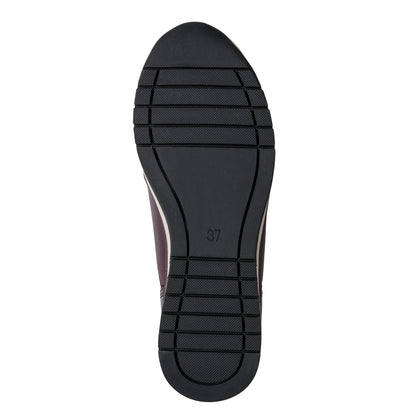 Marco Tozzi 2-24780-45 567 Mulberry Combi Front Zip Trainer