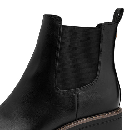 Marco Tozzi 2-25421-43 001 Black Block Heel Chelsea Boots