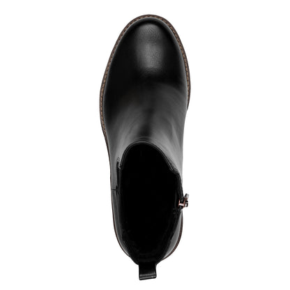 Marco Tozzi 2-25421-43 001 Black Block Heel Chelsea Boots