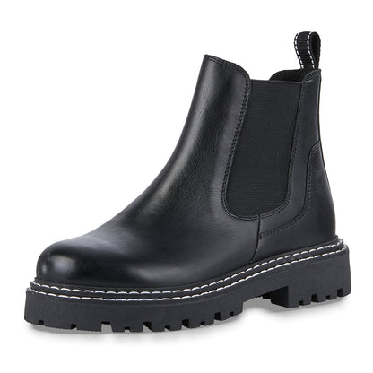 Marco Tozzi 2-25491-43 010 Black Chelsea Ankle Boots