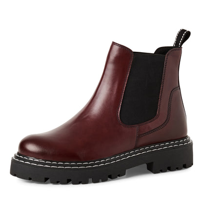 Marco Tozzi 2-25491-43 550 Burgundy Chelsea Ankle Boots