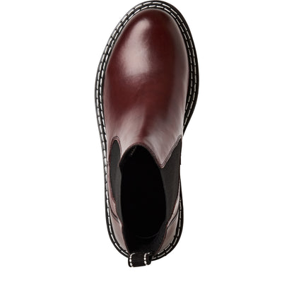 Marco Tozzi 2-25491-43 550 Burgundy Chelsea Ankle Boots