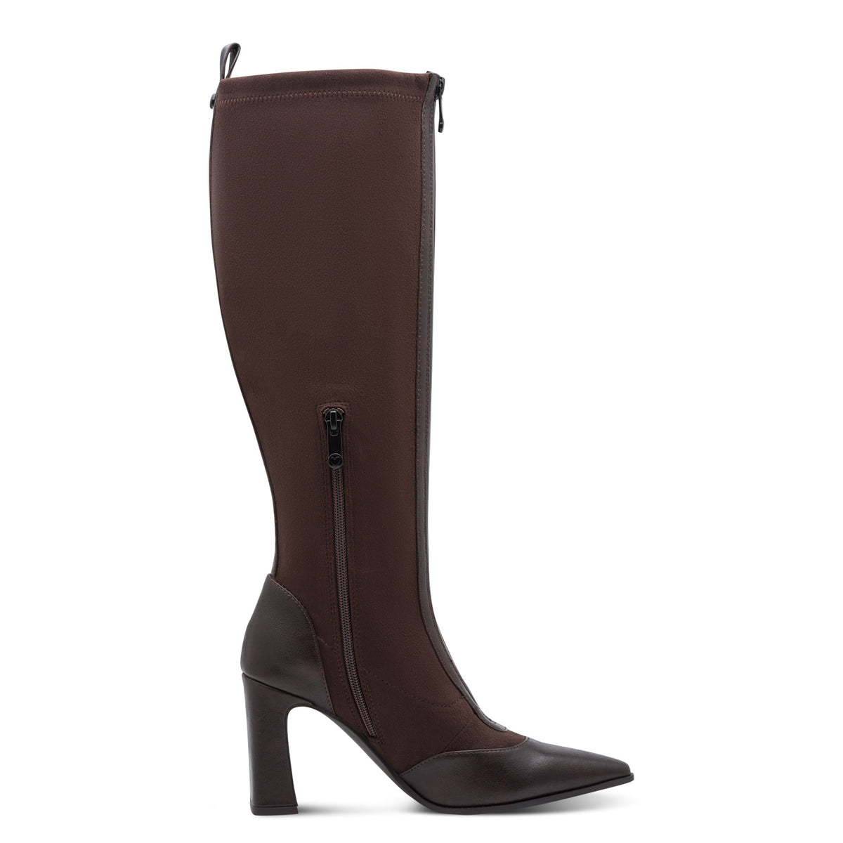 Marco Tozzi 2-25503-47 303 Mocca Combi Heeled Knee High Boots
