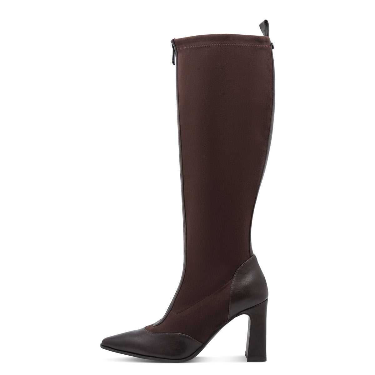 Marco Tozzi 2-25503-47 303 Mocca Combi Heeled Knee High Boots