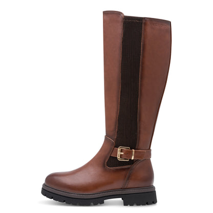Marco Tozzi 2-25610-47 392 Cognac Tan Combi Knee High Boots
