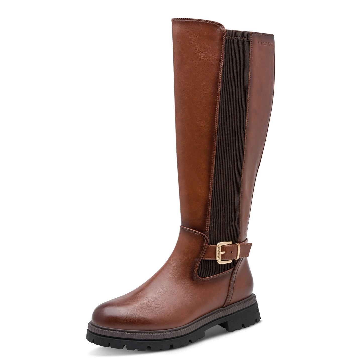 Marco Tozzi 2-25610-47 392 Cognac Tan Combi Knee High Boots