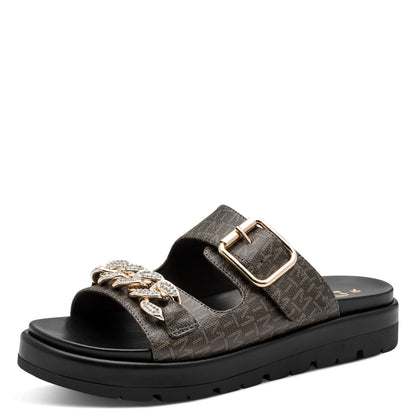 Marco Tozzi 2-27416-46 098 Black Combi Sandals