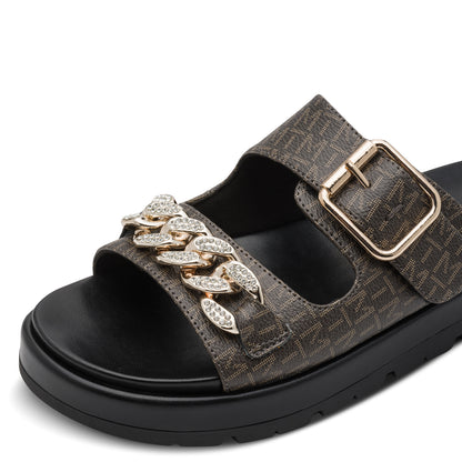 Marco Tozzi 2-27416-46 098 Black Combi Sandals