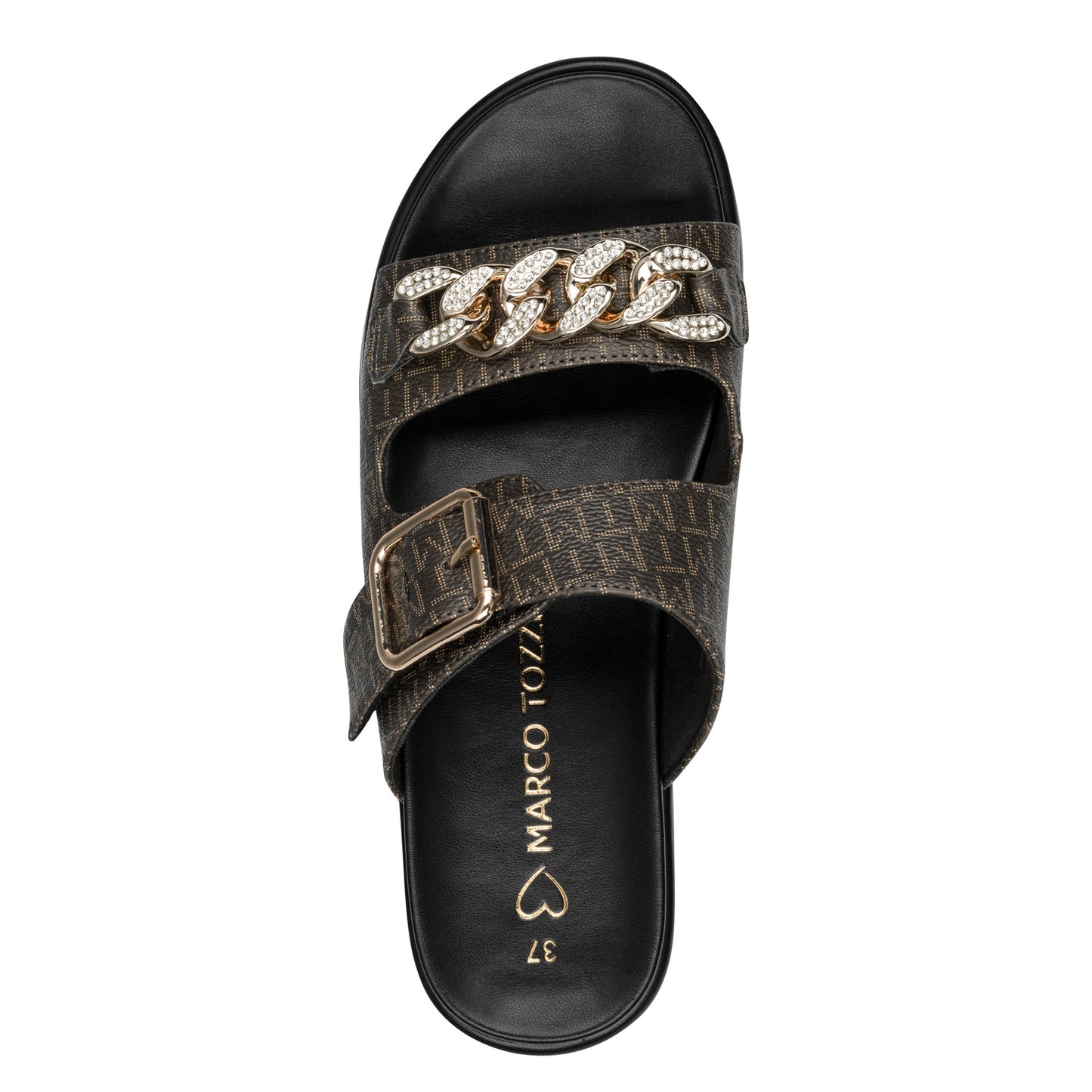 Marco Tozzi 2-27416-46 098 Black Combi Sandals