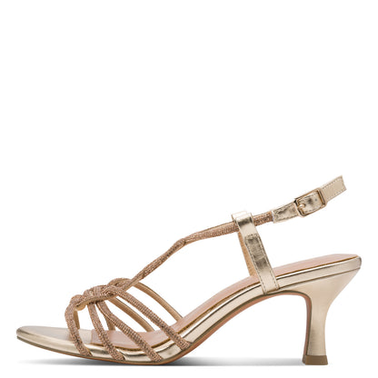 Marco Tozzi 2-28313-46 940 Gold Slingback Heel Sandals