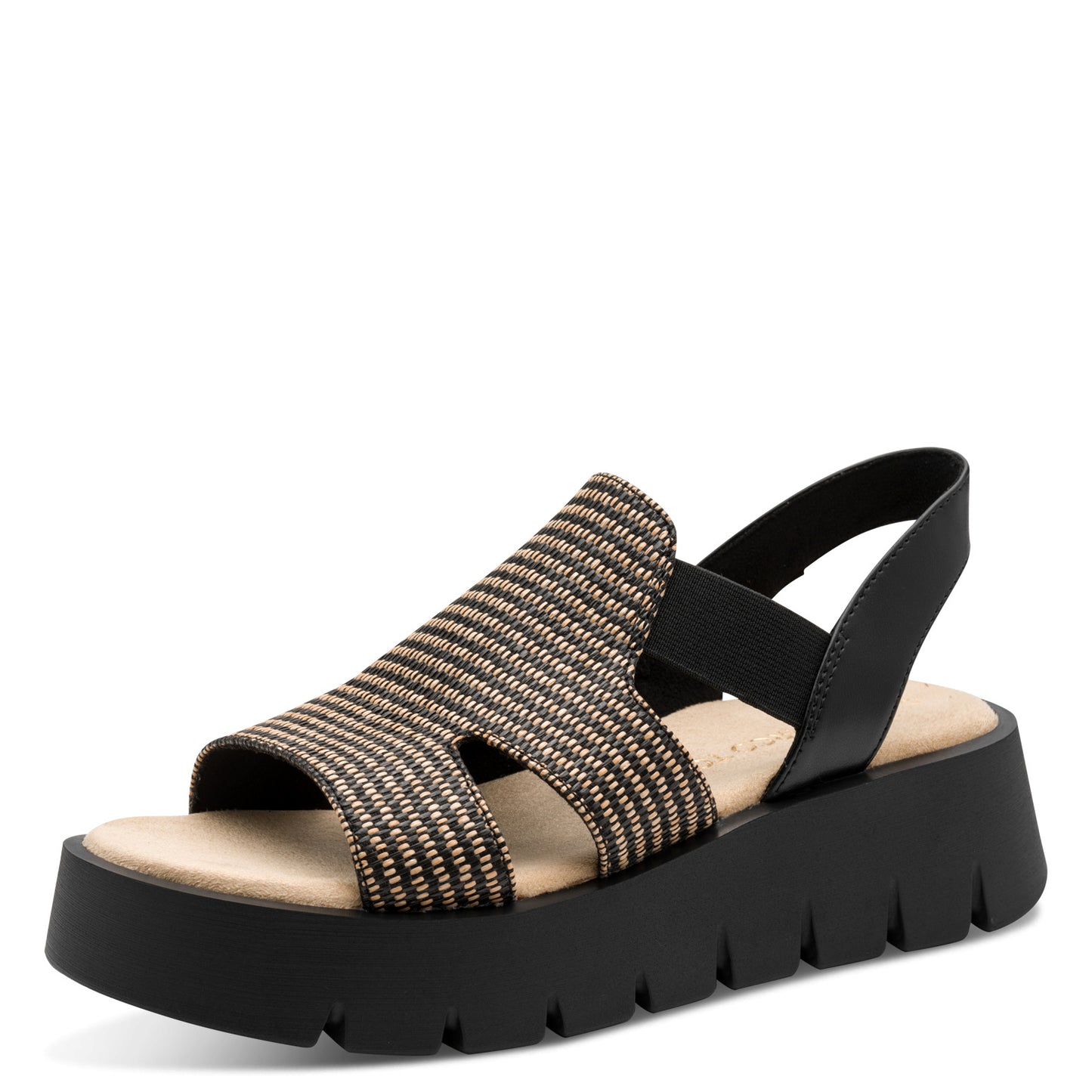 Marco Tozzi 2-28524-46 098 Black Combi Sandals