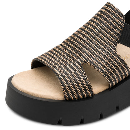 Marco Tozzi 2-28524-46 098 Black Combi Sandals