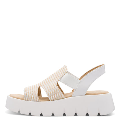 Marco Tozzi 2-28524-46 197 White Combi Sandals