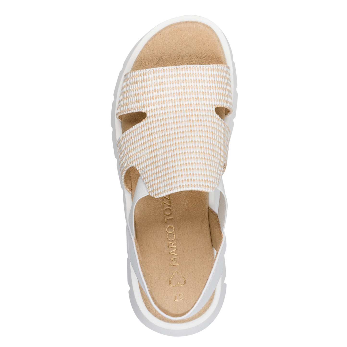 Marco Tozzi 2-28524-46 197 White Combi Sandals