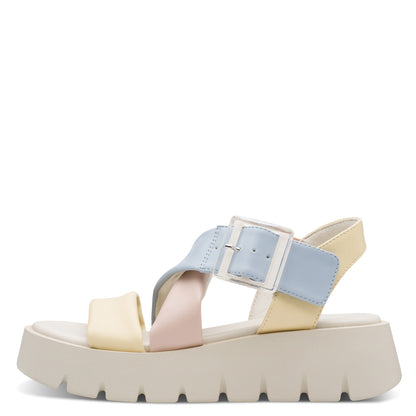 Marco Tozzi 2-28525-46 655 Vanilla, Pink & Blue Multi Sandals