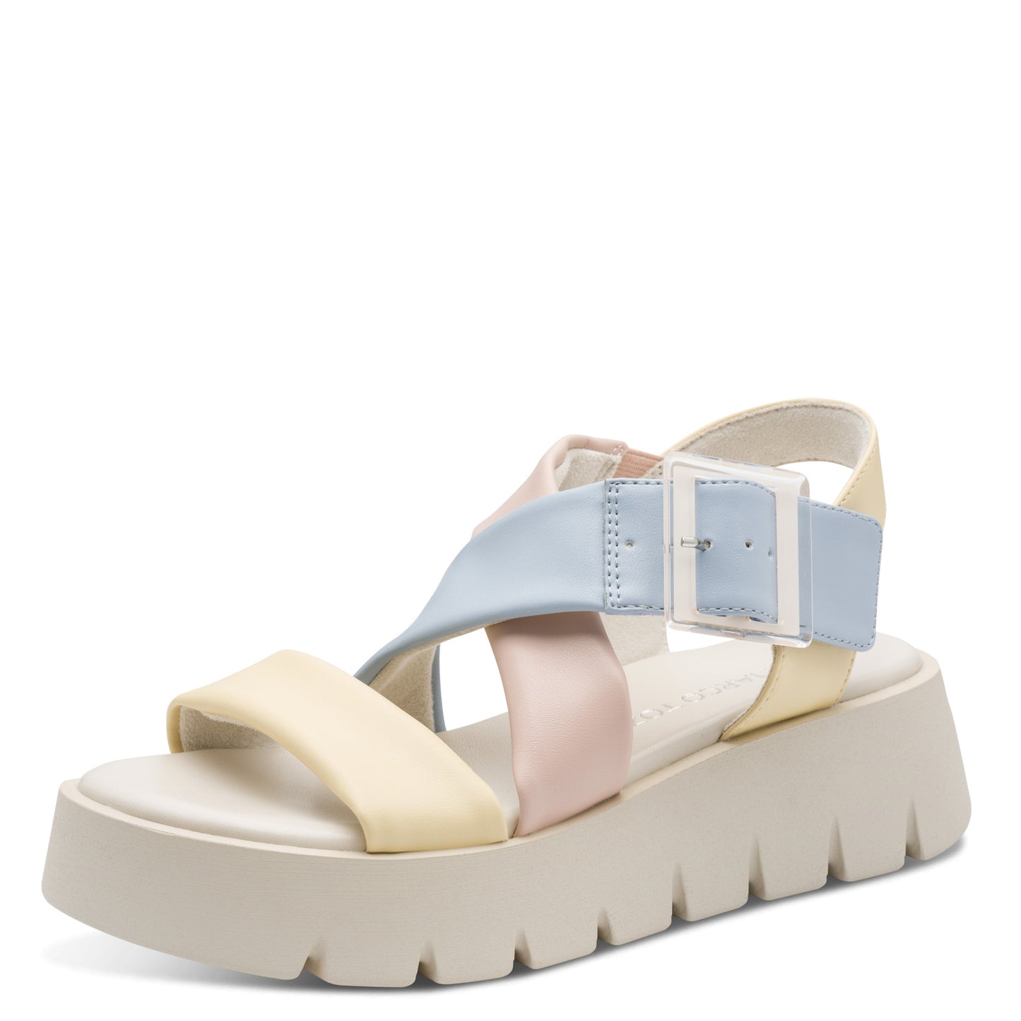 Marco Tozzi 2-28525-46 655 Vanilla, Pink & Blue Multi Sandals