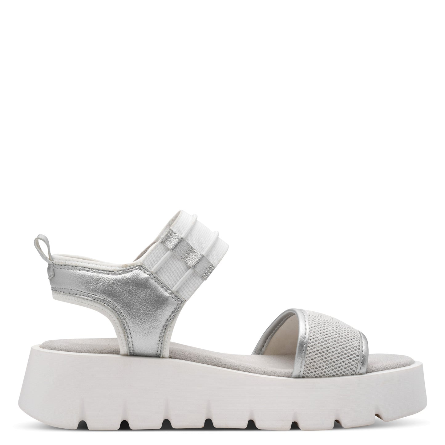 Marco Tozzi 2-28542-46 197 Silver White Combi Sandals
