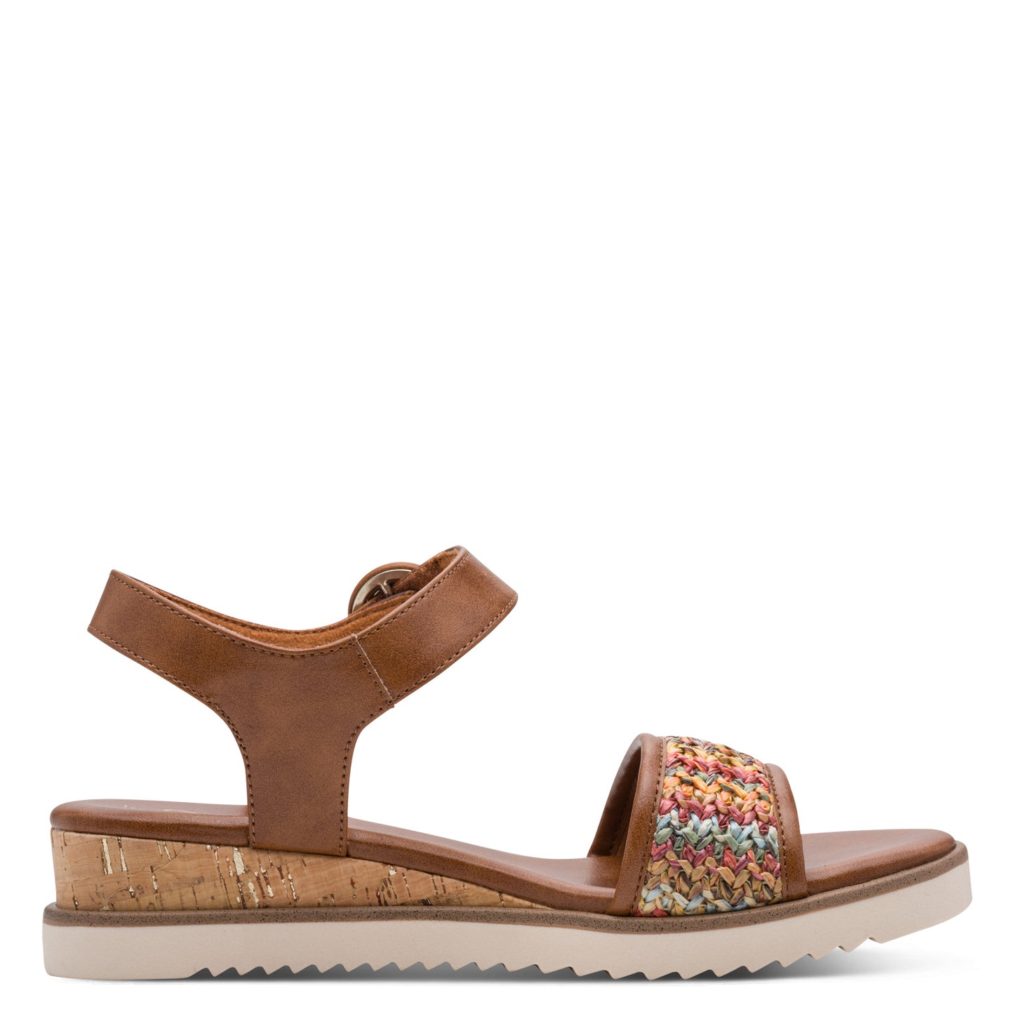 Marco Tozzi 2-28710-46 392 Cognac Tan Combi Sandals
