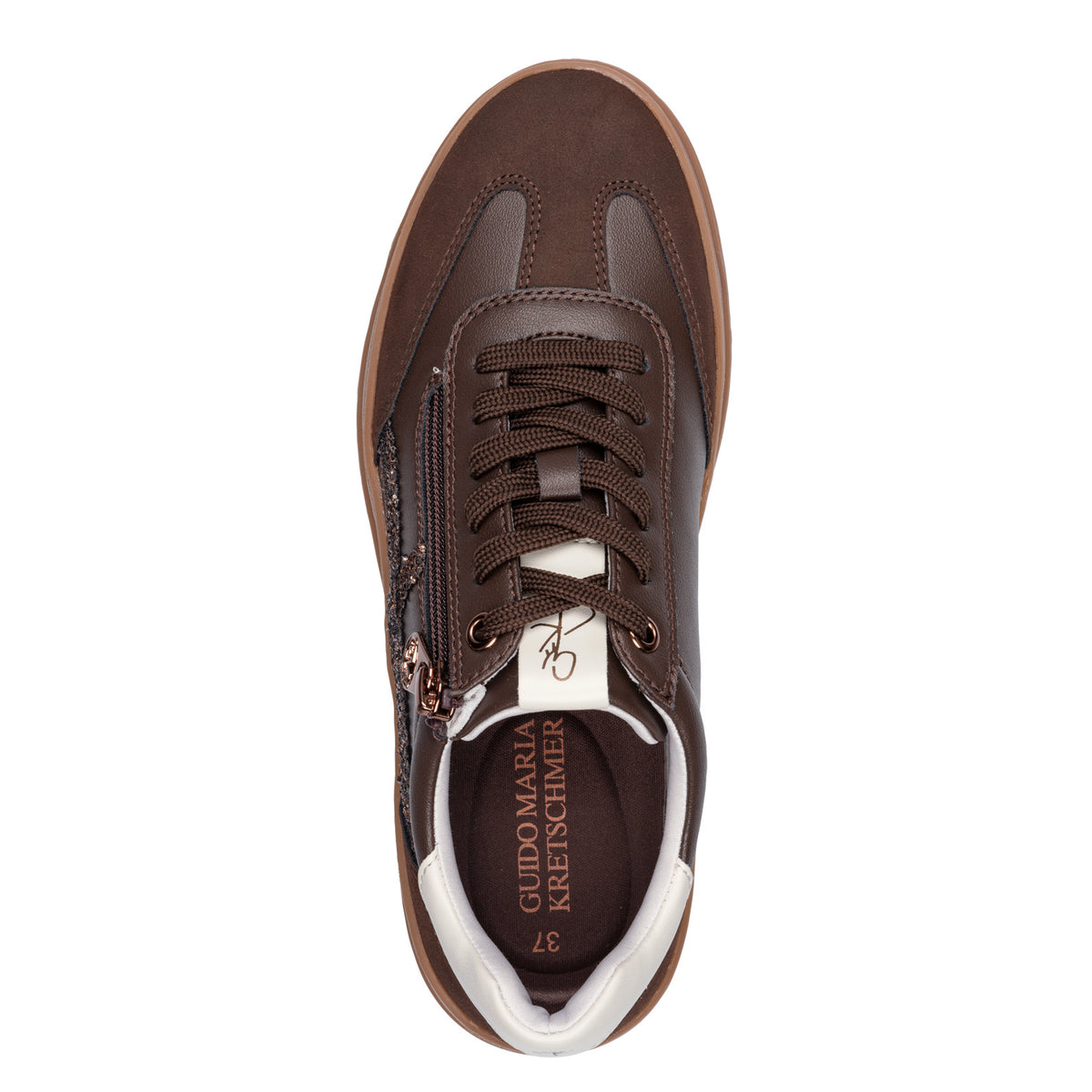 Marco Tozzi by Guido Maria Kretschmer 2-83706-46 353 Chocolate Brown Combi Trainers