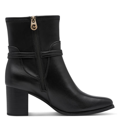 Marco Tozzi 2-85308-47 001 Black Block Heel Boots