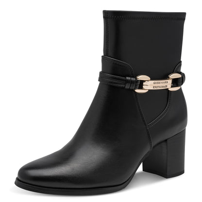 Marco Tozzi 2-85308-47 001 Black Block Heel Boots