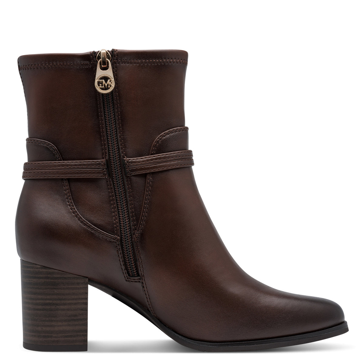 Marco Tozzi 2-85308-47 361 Cafe Brown Block Heel Boots