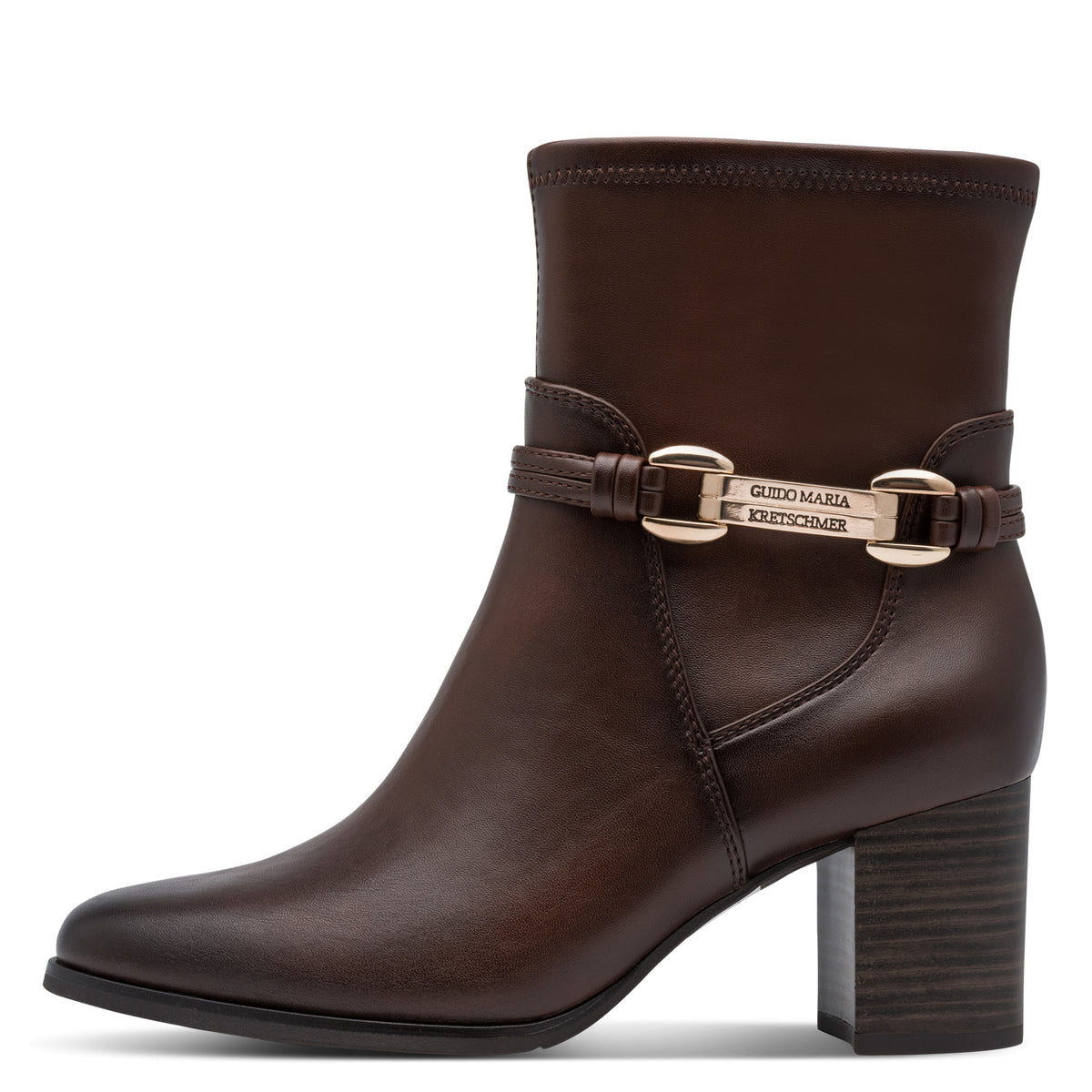Marco Tozzi 2-85308-47 361 Cafe Brown Block Heel Boots