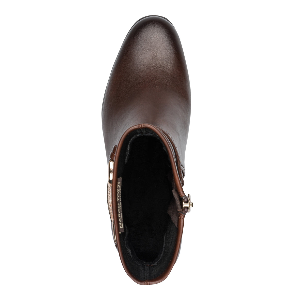 Marco Tozzi 2-85308-47 361 Cafe Brown Block Heel Boots