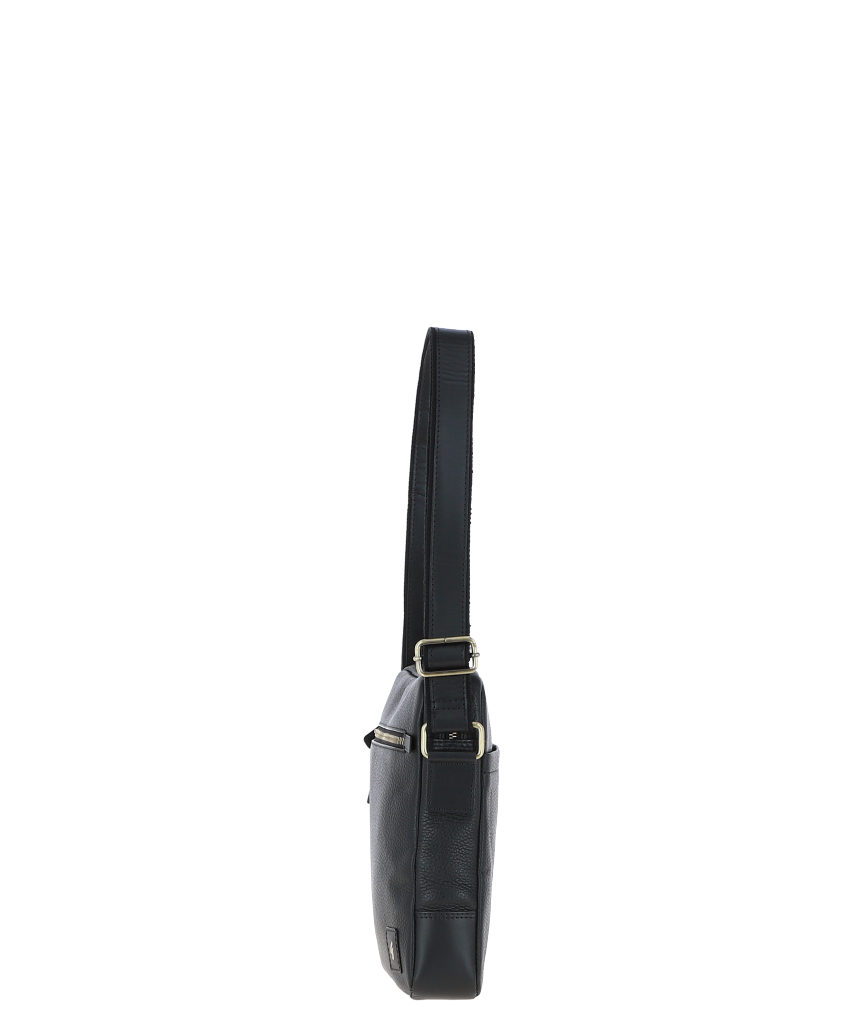 Gabicci LOGAN Black Leather Cross Body Bag