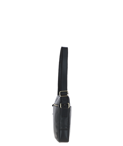 Gabicci LOGAN Black Leather Cross Body Bag