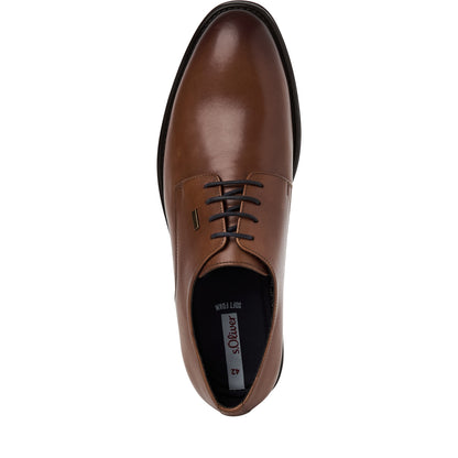 s.Oliver 5-13202-41-307 Dark Tan Lace Formal Shoes