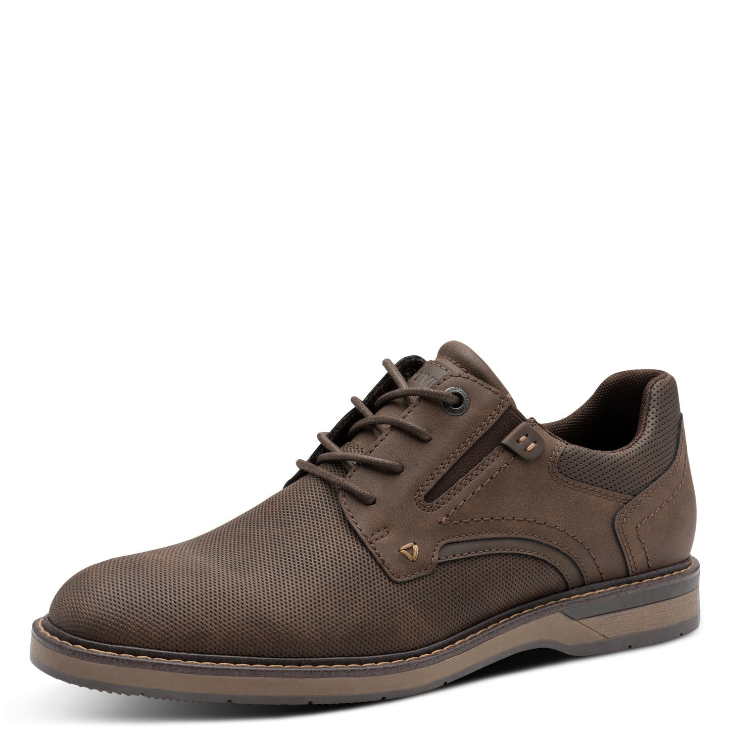 s.Oliver 5-13203-44-302 Dark Brown Lace & Elastic Side Shoes